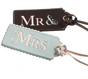 Post image for Mr & Mrs Luggage Tags