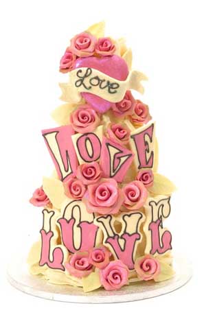 Post image for Love Love Love ~ Choccywoccydoodah Wedding Cake