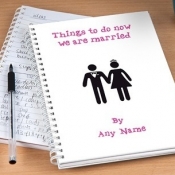Thumbnail image for 1st Anniversary (Paper) or Wedding Gift ~ Personalised Notebook